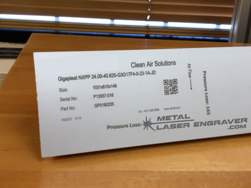 Aluminum Laser Engraver for Product Part Numbers